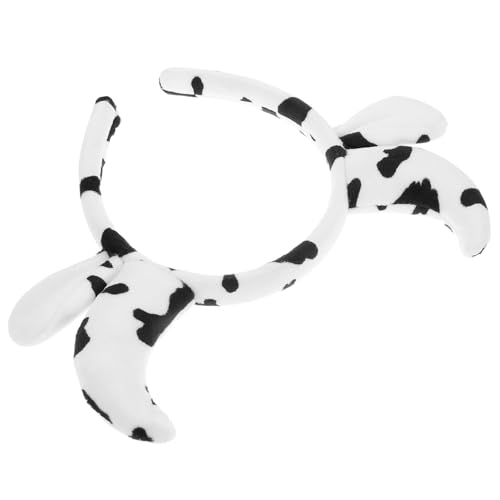 CTIRCHIU Niedliches Kuhhörner Haarband Damen Tierisches Stirnband für Fotoshooting Vielseitiges Kostüm Accessoire Hautfreundlich Geeignet für Partys Cosplay und Gesichtsreinigung von CTIRCHIU