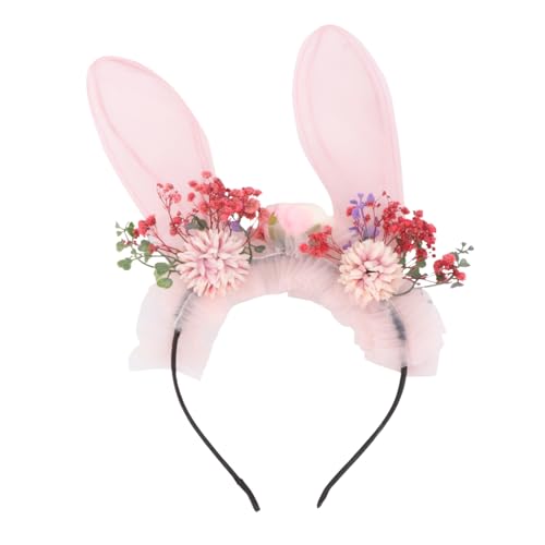 CTIRCHIU Party Haarreif mit Langen Kaninchenohren Leichtes nicht Verformbares Kopfschmuck Accessoire für Kostüm Karneval Maskenball und Fotorequisiten Zufälliges Design von CTIRCHIU