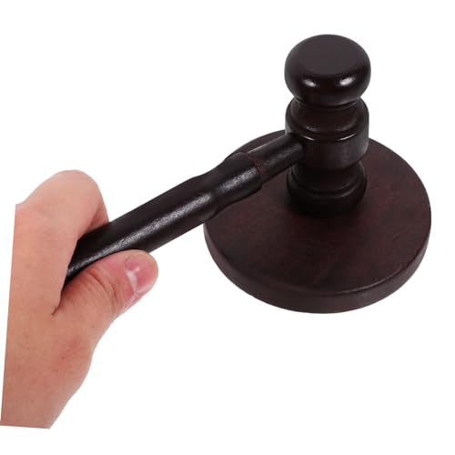 CTIRCHIU Richterhammer aus Holz mit Sockel Auktionshammer für Grabwoche Zeremonien Eleganter Violetter Sandelholz Farbton Dekoratives für Sammler von CTIRCHIU