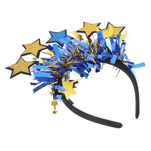 CTIRCHIU Stern und Mond Haarband mit Glitzer Eid Mubarak Haaraccessoires für Ramadan Feiern Kopfbedeckung für Dekorationen und Festlichkeiten von CTIRCHIU