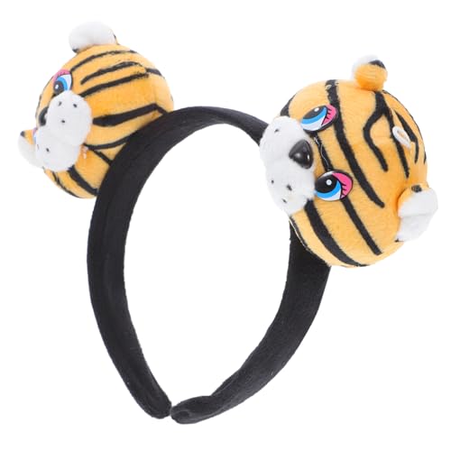CTIRCHIU Tiger Haarband für Halloween Karneval Plüsch Stirnband mit Süßem Tigerohr Design für Dschungelpartys und Cosplay Events Bequem und Vielseitig Einsetzbar von CTIRCHIU