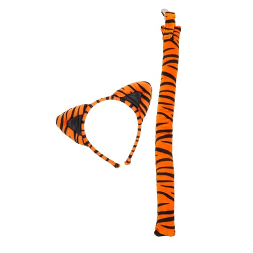 CTIRCHIU Tigerohren Stirnband mit Satz für Frauen Dekoratives Cosplay Zubehör für Mottopartys Halloween und Bühnenauftritte CTIRCHIU Tigerohren Stirnband mit Satz für Frauen Dekoratives Cosplay Zubehör für Mottopartys Halloween und Bühnenauftritte von CTIRCHIU