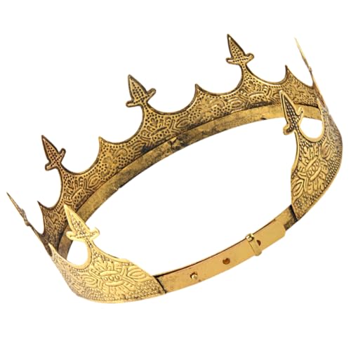 CTIRCHIU Verstellbare Antike Königskrone aus Leichtem Dekorativer Kopfschmuck für Erwachsene Königliches Accessoire für Party Cosplay und Bühnenauftritte von CTIRCHIU