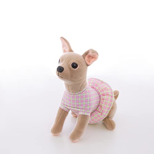 CU-MATE 12 '' Chihuahua Simulation Plüschtier Hund - Realistische Kuscheltiere Welpen Plüschtiere Hund - Süßes Haustier Geschenk Geschenk für Mädchen/Jungen von CU-MATE