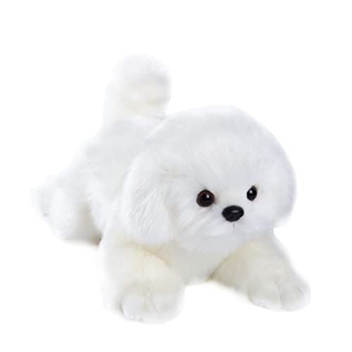 CU-MATE Malteser Kuscheltier-Simulationshund – realistisch und lebensecht, weich, handgefertigt, liegender Hund, Plüschtier, Welpe – Geschenk für Jungen und Mädchen CU-MATE Malteser Kuscheltier-Simulationshund – realistisch und lebensecht, weich, handgefertigt, liegender Hund, Plüschtier, Welpe – Geschenk für Jungen und Mädchen von CU-MATE