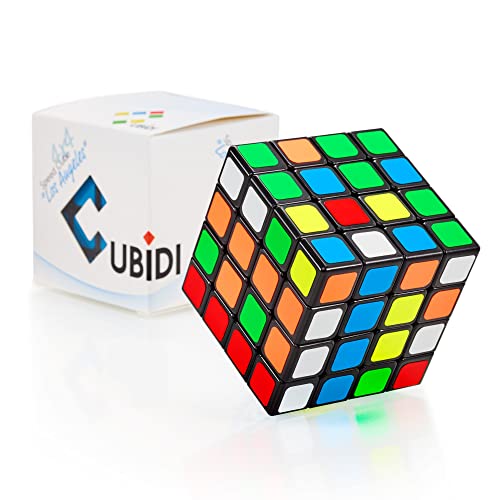 CUBIDI® Original Zauberwürfel 4x4 - Typ Los Angeles | Speed-Cube mit optimierten Dreheigenschaften | Magic Cube für Anfänger und Fortgeschrittene | mit aufgeklebten Farb-Sticker von CUBIDI