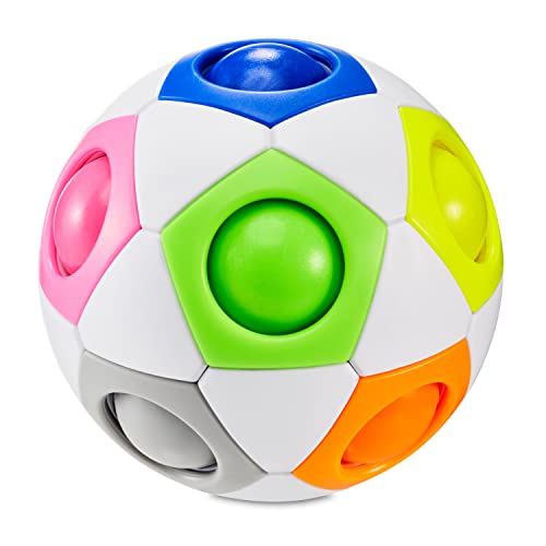 CUBIDI® Original Regenbogenball. Geschicklichkeitsspiel für Kinder und Erwachsene. Spannendes 3D Puzzle-Ball Knobelspiel für Mädchen und Jungen ab 6 Jahren. Fördert räumliches Denken von CUBIDI