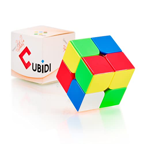 CUBIDI® Zauberwürfel 2x2 - Typ Sydney - ohne Sticker - Speedcube 2x2x2 mit optimierten Eigenschaften für Speed-Cubing - Magic Cube für Anfänger von CUBIDI