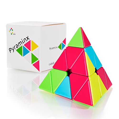 CUBIDI® - Zauberwürfel Pyramide - Spannender Pyraminx Brainteaser für Kinder und Erwachsene (ohne Sticker) von CUBIDI