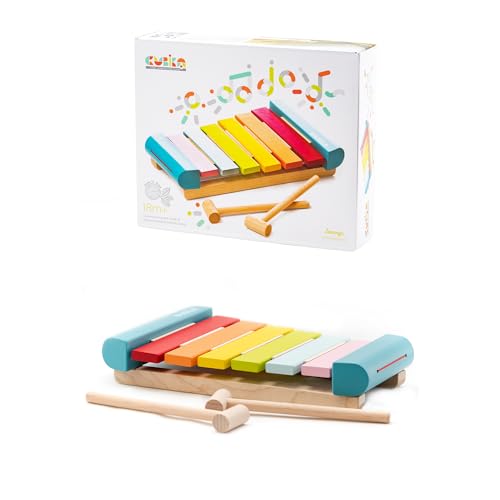 Cubika -14033-Xylophon Musikspielzeug aus Holz, Mehrfarbig (Levenya 14033) von CUBIKA
