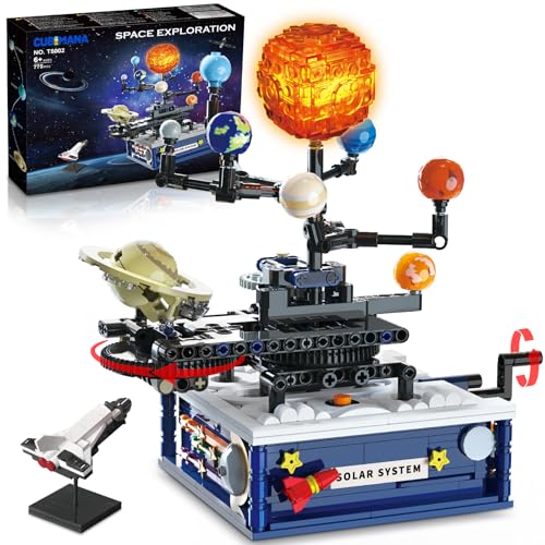 CUBIMANA Technik Sonnensystem Bauspielzeug mit Licht – Kosmischeforschung Rotations Bauset mit 8 Planeten und Raketenständer, 775 Teile Geschenke für 6+ Jahre alte Kinder Jungen Mädchen und Erwachsene CUBIMANA Technik Sonnensystem Bauspielzeug mit Licht – Kosmischeforschung Rotations Bauset mit 8 Planeten und Raketenständer, 775 Teile Geschenke für 6+ Jahre alte Kinder Jungen Mädchen und Erwachsene von CUBIMANA