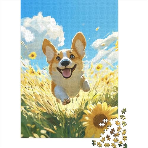 Corgi Puzzles 1000 Teile Schwer Puzzle Spielzeug Lernspiel Impossible Herausforderung Spielzeug Für Erwachsene Und Kinder in Bewährter 1000pcs (75x50cm) von CUBSKRIRB