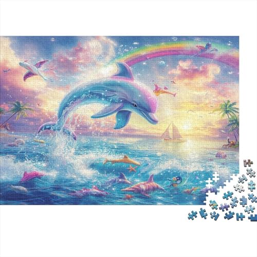 Delphin 1000 Teile Puzzle, Puzzles Für Erwachsene, 1000 Teile Puzzlespiel Für Jugendliche & Erwachsene Puzzlespiel Puzzel 1000pcs (75x50cm) von CUBSKRIRB