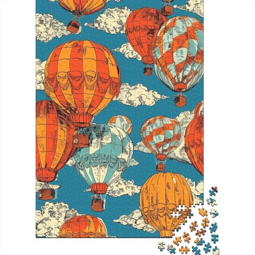 Heißluftballons Puzzle 1000 Teile Schwer Puzzle Spielzeug Lernspiel Impossible Herausforderungsspielzeug Für Erwachsene Und Kinder in Bewährter 1000pcs (75x50cm) von CUBSKRIRB