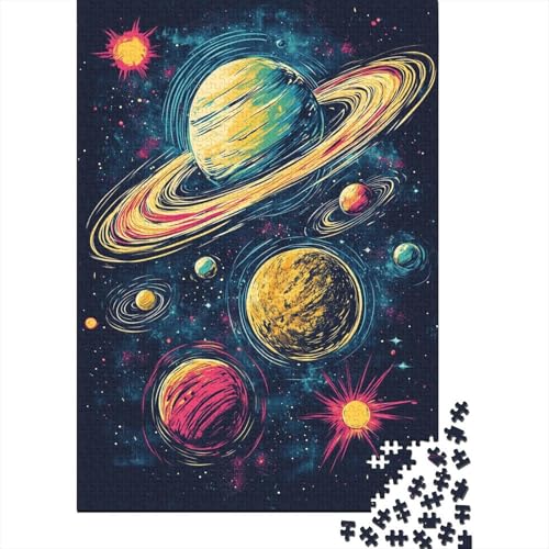 Kosmisches Weltall Puzzles 1000-teilige Schwer Puzzle Spielzeug Lernspiel Impossible Herausforderungsspielzeug Für Erwachsene Und Kinder in Bewährter 1000pcs (75x50cm) von CUBSKRIRB