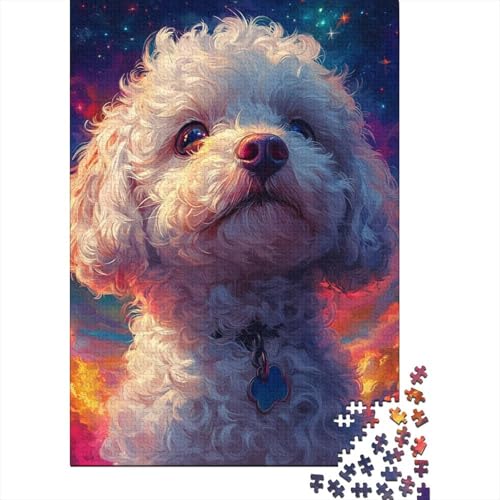 Malteserr Hund Puzzles 1000 Teile Schwer Puzzle Spielzeug Lernspiel Impossible Herausforderung Spielzeug Für Erwachsene Und Kinder in Bewährter 1000pcs (75x50cm) von CUBSKRIRB