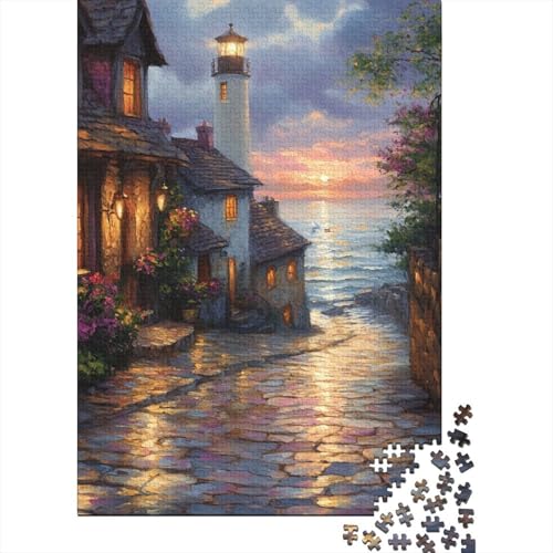 Sonnenuntergang in der Bucht Puzzle 1000-teilige Schwer Puzzle Spielzeug Lernspiel Impossible Herausforderung Spielzeug Für Erwachsene Und Kinder Ab 12 Jahren 1000pcs (75x50cm) von CUBSKRIRB