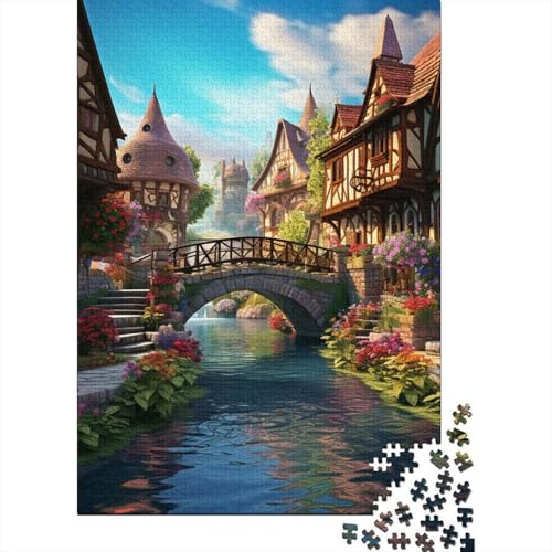 Stadtlandschaft Puzzle 1000-teilige Schwer Puzzle Spielzeug Pädagogisches Spiel Impossible Herausforderungsspielzeug Für Erwachsene Und Kinder in Bewährter 1000pcs (75x50cm) von CUBSKRIRB
