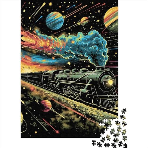 Traum Zug Puzzle 1000-teilige Schwer Puzzle Spielzeug Lernspiel Impossible Herausforderung Spielzeug Für Erwachsene Und Kinder in Bewährter 1000pcs (75x50cm) von CUBSKRIRB