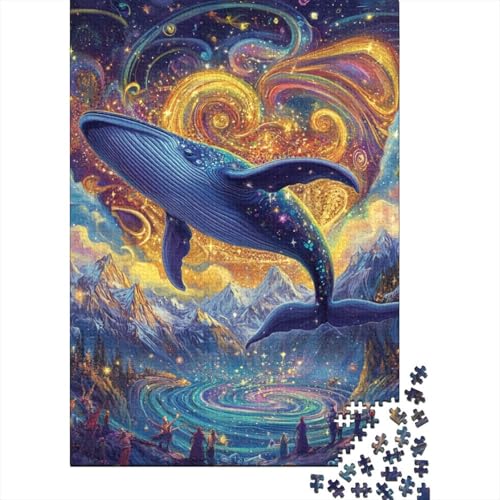 Wal Puzzle 1000 Teile Schwer Puzzle Spielzeug Lernspiel Impossible Herausforderung Spielzeug Für Erwachsene Und Kinder Ab 12 Jahren 1000pcs (75x50cm) von CUBSKRIRB
