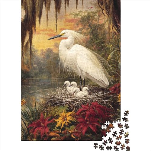 Weihe Puzzles 1000 Teile Schwer Puzzle Spielzeug Pädagogisches Spiel Impossible Herausforderung Spielzeug Für Erwachsene Und Kinder Ab 14 Jahren 1000pcs (75x50cm) von CUBSKRIRB