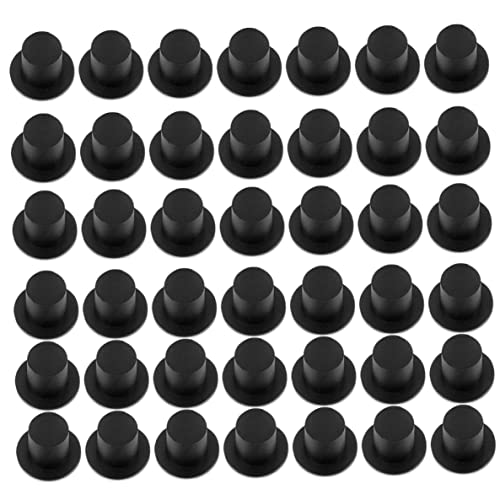 Weihnacht Mini Top Hut Plastik Black Miniatur Top Hut DIY Crafts für Party 50pcs, Mini Black Weihnacht Mini Top Hut Plastik Black Miniatur Top Hut DIY Crafts für Party 50pcs, Mini Black von CUCUFA