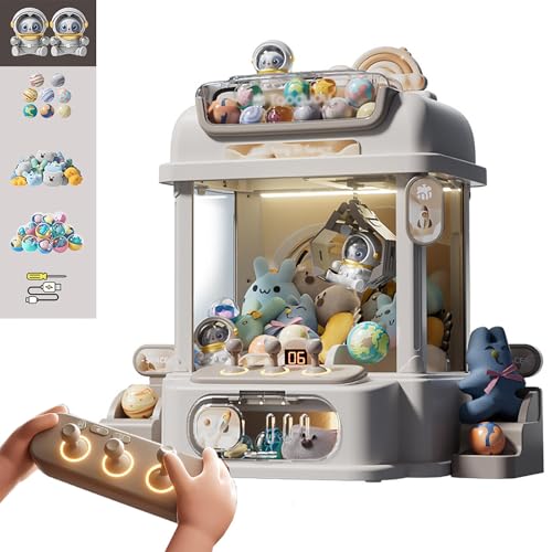 Greifautomat Kinder mit Fernbedienung , Spielautomaten mit Licht und Musik,2 Panda-Puppen,25 Puppen,20 Gashapons Geburtstagsgeschenke Für Mädchen,Junge ,White Greifautomat Kinder mit Fernbedienung , Spielautomaten mit Licht und Musik,2 Panda-Puppen,25 Puppen,20 Gashapons Geburtstagsgeschenke Für Mädchen,Junge ,White von CUCUKAKA