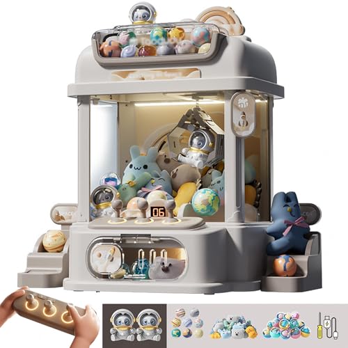 Kinder Greifautomat mit Fernbedienung , Spielautomat mit 8 Planeten,2 Pandapuppen,25 Puppen,20 Gashapons Geburtstagsgeschenke Für Mädchen,Junge ,White Kinder Greifautomat mit Fernbedienung , Spielautomat mit 8 Planeten,2 Pandapuppen,25 Puppen,20 Gashapons Geburtstagsgeschenke Für Mädchen,Junge ,White von CUCUKAKA