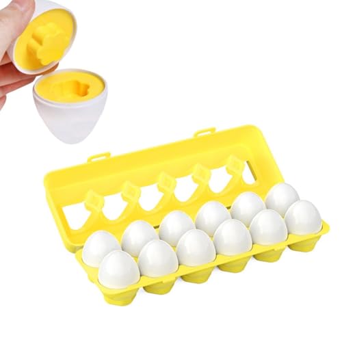 CUEMOON 12PCS Spielzeug Passende Eier, Frühes Lernen Pädagogische Feinmotorik Montessori Geschenk,für Kinder pädagogisches Spiel zur Entwicklung von Hand Augen Koordination und kognitiven Fähigkeiten CUEMOON 12PCS Spielzeug Passende Eier, Frühes Lernen Pädagogische Feinmotorik Montessori Geschenk,für Kinder pädagogisches Spiel zur Entwicklung von Hand Augen Koordination und kognitiven Fähigkeiten von CUEMOON