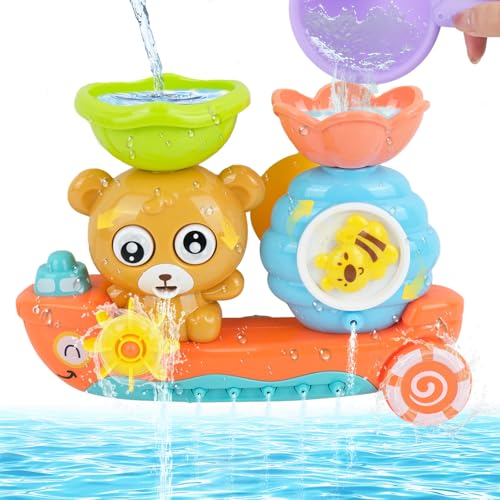 CUEMOON Badespielzeug, Badewannenspielzeug Kinder,Wasserspielzeug Kinder, Baby Wasserspielzeug funktioniert für Jungen Mädchen Geburtstag ab 1 2 3 4 5 6 Jahre CUEMOON Badespielzeug, Badewannenspielzeug Kinder,Wasserspielzeug Kinder, Baby Wasserspielzeug funktioniert für Jungen Mädchen Geburtstag ab 1 2 3 4 5 6 Jahre von CUEMOON