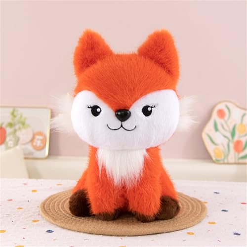 CULASIGN Fuchs Stofftier Plüschtier, 40cm Süßer Weicher Kuscheltier Fox Zierkissen Puppe für Kinder, Mädchen, Jungen, Baby, Geburtstag Geschenk (Rot) von CULASIGN
