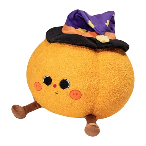 CULASIGN Halloween Plüschtier Stofftier, 38 cm Weicher Kürbis Geist Kissen Puppen Spielzeug Wurfkissen für Kinder Mädchen Jungen Geschenk (Kürbis) von CULASIGN