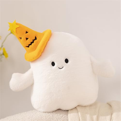 CULASIGN Halloween Plüschtier Stofftier, Weicher Geist Kissen Puppen Spielzeug Wurfkissen für Kinder Mädchen Jungen Geschenk (Kürbishüte) von CULASIGN