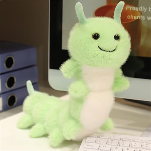 CULASIGN Raupen Stofftier Plüschtier, Süße Würmer Kuscheltier Kissen Puppe Zierkissen für Kinder, Mädchen, Jungen, Baby, Geburtstag Geschenk (30 cm) von CULASIGN