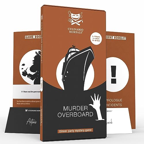 Culinario Mortale Murder Overboard – Mordrätsel-Party-Spiel für 5-7 Spieler ab 16 Jahren von CULINARIO MORTALE