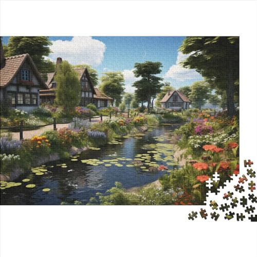 Giethoorn Village Venice of The North Holzpuzzless Erwachsene 1000 Teile Family Challenging Games Wohnkultur Lernspiel Geburtstagsgeschenk Entspannung Und Intelligenz 1000pcs (75x50cm) von CULPRT