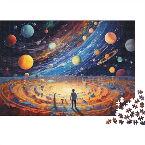 Planetary Vision Holzpuzzles 1000 Teile Für Erwachsene Family Challenging Games Lernspiel Moderne Wohnkultur Geburtstagsgeschenk Stress Relief Toy 1000pcs (75x50cm) von CULPRT