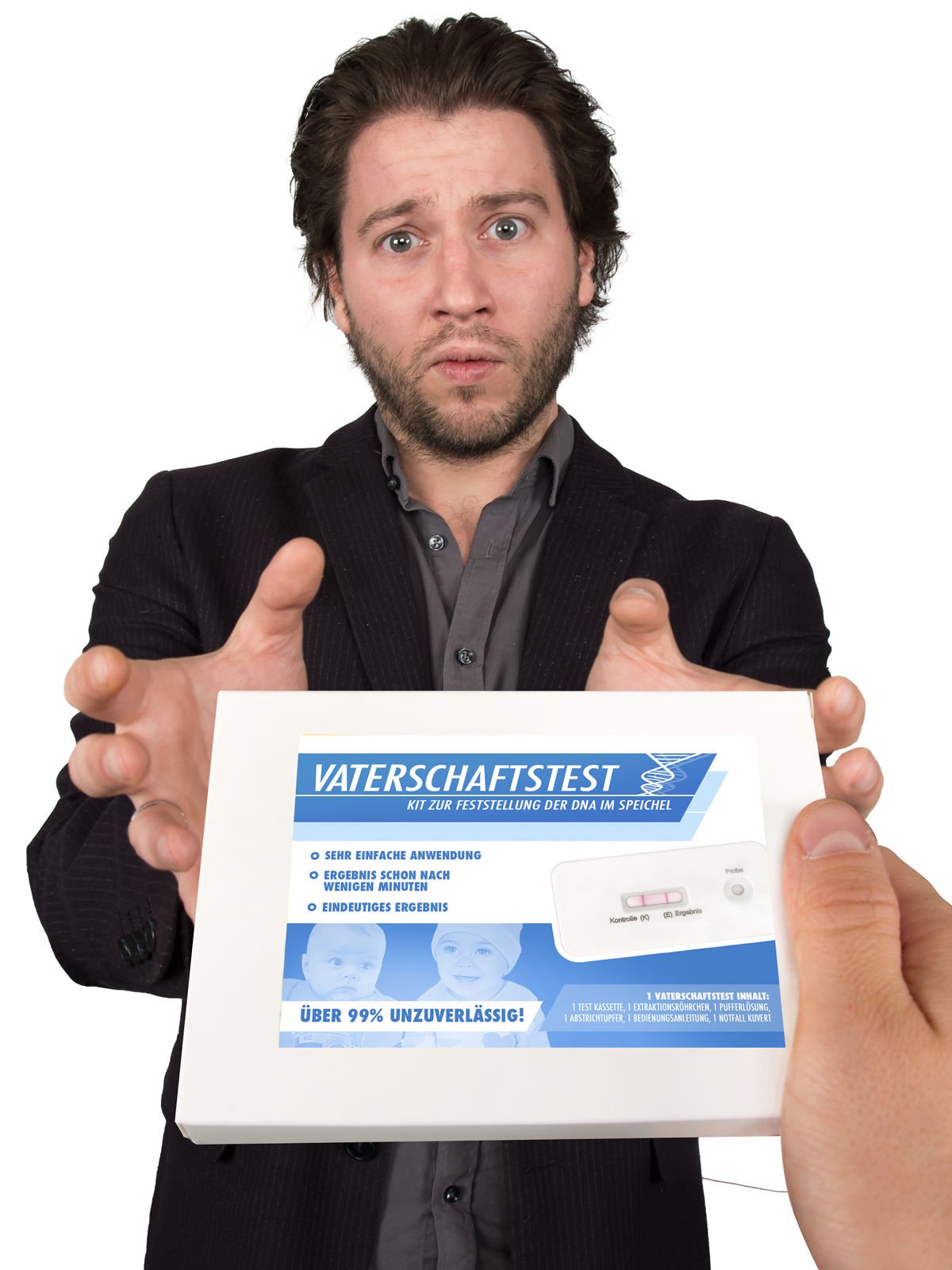 Vaterschaftstest-Kit Scherzartikel Set 7-teilig weiss-blau von CULTSTYLES GmbH - KF