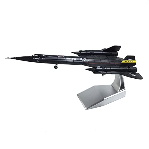 CUNTO AZIZAT 1/144 SR71 Blackbird High-Altitude Reconnaissance Modell Jet Flugzeug Metall Kampfflugzeug Modell Druckguss Flugzeug Modell für Sammlung oder Geschenk von CUNTO