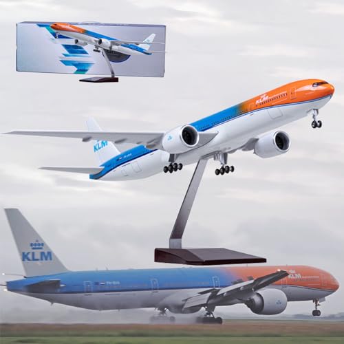 CUNTO AZIZAT 47 cm 1:157 Modellflugzeug Holland KLM Boeing 777 Modell Jet Sammlerstücke Harz Flugzeugmodelle mit Rädern Druckguss für Sammlung Geschenk Ornament Gewöhnliches KLM CUNTO AZIZAT 47 cm 1:157 Modellflugzeug Holland KLM Boeing 777 Modell Jet Sammlerstücke Harz Flugzeugmodelle mit Rädern Druckguss für Sammlung Geschenk Ornament Gewöhnliches KLM von CUNTO