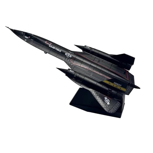 Flugzeugmodell 1/144 für US Lockheed SR71 SR-71 Blackbird Flugzeug Druckguss Metall Flugzeug Ornament Modell Exquisite Sammlung Geschenk (Farbe: A) von CUNTO