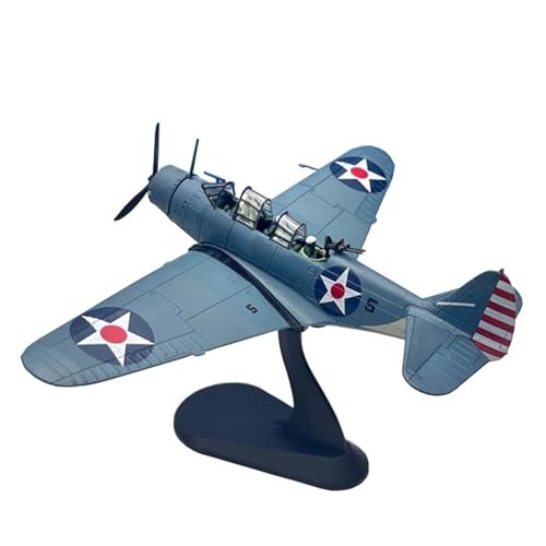 Flugzeugmodell 1/72 für den Zweiten Weltkrieg SBD Midway Dauntless Dive Bomber Battle Fighter Flugzeugmodell Metall Flugzeugmodell Exquisite Sammlung Geschenk (Farbe: B) von CUNTO