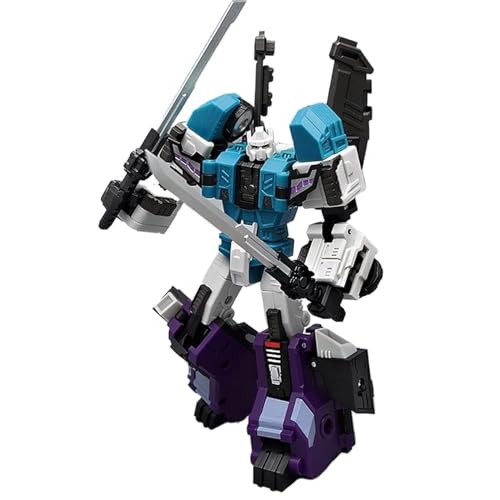 Spirits JUNSt Transformbots Toys MFT Trailblazer Series MF-27G Blau/Grün Sechsseitige Beast Varja Ninja Action Figures, EIN Kleiner Anteil von Zoll hoch (Farbe: Blau) von CUNTO