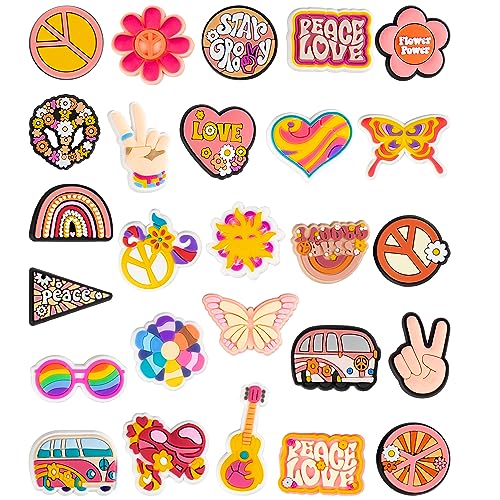 Hippie Decoration Charms, Retro Boho Charm Gift for Toddler Girls Kids Teens Women Adults von CUNUEN