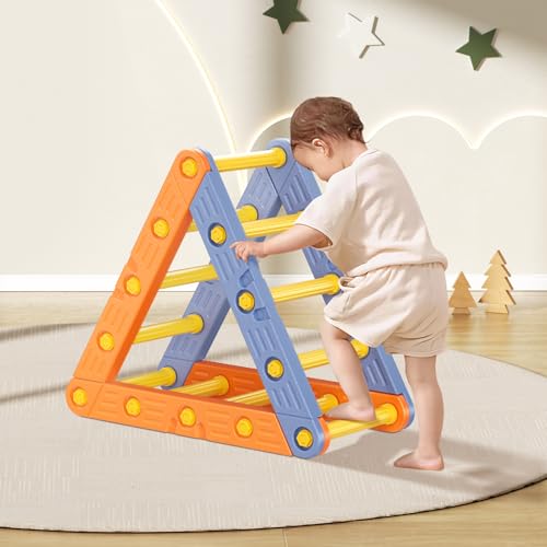 CUPCHID Baby-Kletterspielzeug, Montessori-Klettergerüst aus Kunststoff, Indoor-Klettergerüste für Kleinkinder, Maximale Tragfähigkeit 50 kg (A) von CUPCHID