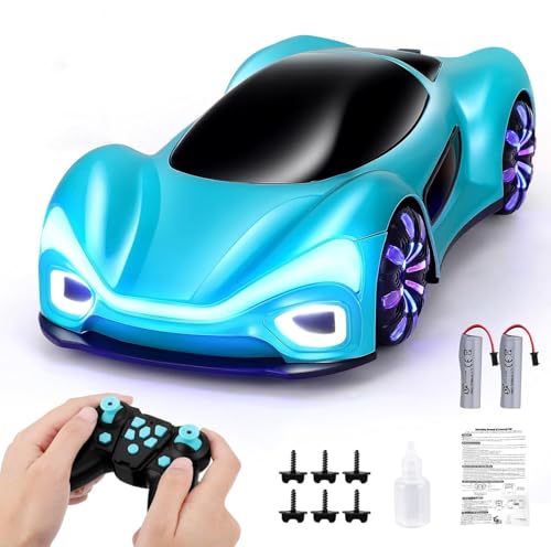 CUPCHID Ferngesteuertes Auto mit LED Licht,RC Auto 360° Drehung,4WD 20KM/H Offroad 2.4G MonsterTruck Spielzeug Mädche Jungen für Kinder ab 3 Jahren von CUPCHID