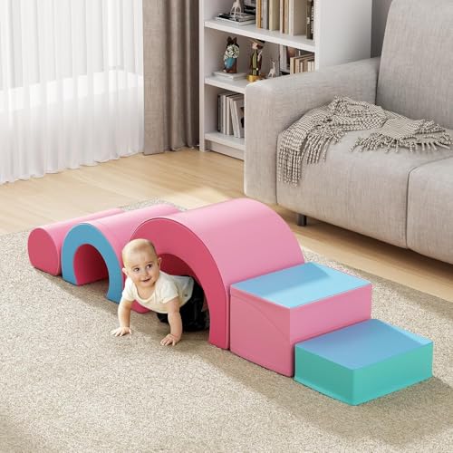 CUPCHID Klettergerüste für Kinder,Soft Play Schaumstoff Bausteine Kinder,Softbausteine Klettern Riesenbausteine,Kletterspielzeug für Kleinkinder von 1–3 Jahren（JM-98725） von CUPCHID