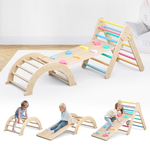CUPCHID Klettergerüst für Kinder,Faltbares Klettergerüst Indoor mit Rutsche, Kletterleiter und Kletterbogen,Klettergerüst Indoor ab 1 Jahr,Maximale Belastung 65 kg CUPCHID Klettergerüst für Kinder,Faltbares Klettergerüst Indoor mit Rutsche, Kletterleiter und Kletterbogen,Klettergerüst Indoor ab 1 Jahr,Maximale Belastung 65 kg von CUPCHID