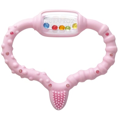 CURAPROX baby Beißring 0 - 24 Monate in rosa von CURAPROX baby