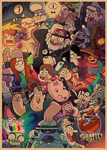 100-teiliges Puzzle, Abenteuer und Komödie, Puzzles für Erwachsene, Kinder, Freizeitspiele, Puzzles, Gravity Falls, 45,5 x 35,5 cm 100-teiliges Puzzle, Abenteuer und Komödie, Puzzles für Erwachsene, Kinder, Freizeitspiele, Puzzles, Gravity Falls, 45,5 x 35,5 cm von CUREW